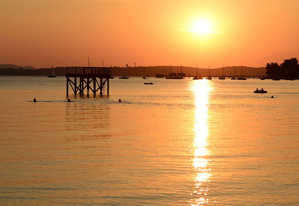 Bodensee Stimmung Abend Sonne Wasser