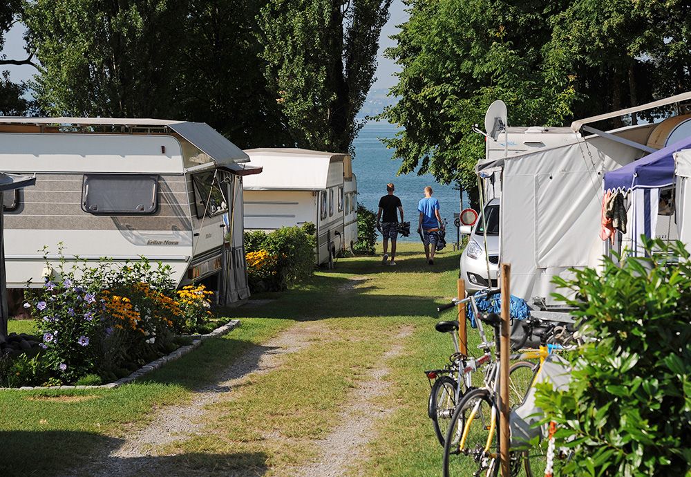 Wohnwagen Wohnmobil Urlaub Bodensee Camping Kirchberg
